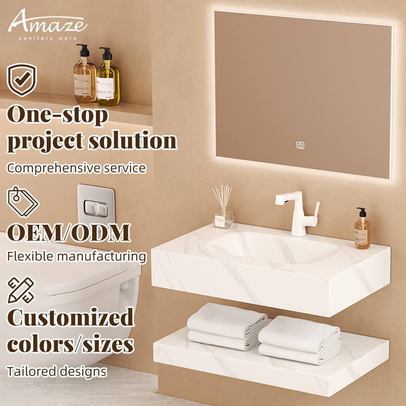 Home Living Bathroom Vanity - Bathroom CabinetNew Design Floating Double Layers