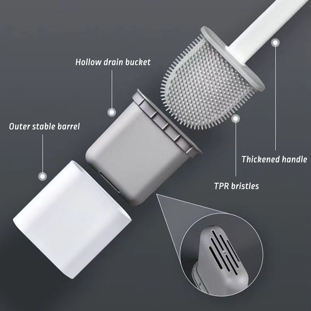 Flexible Toilet Brush Cleaner  - Toilet Brush Holder 评论和价格