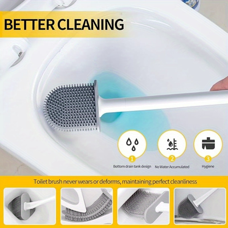 Silicone Toilet Brush and Hold - Toilet Brush Holder 评论和价格