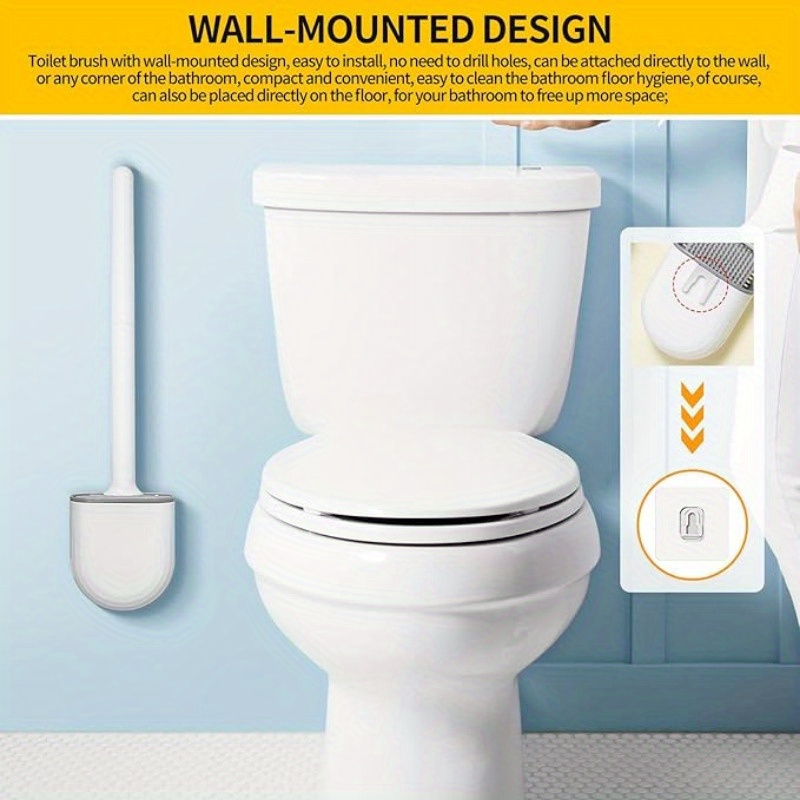 Silicone Toilet Brush and Hold - Toilet Brush Holder 评论和价格
