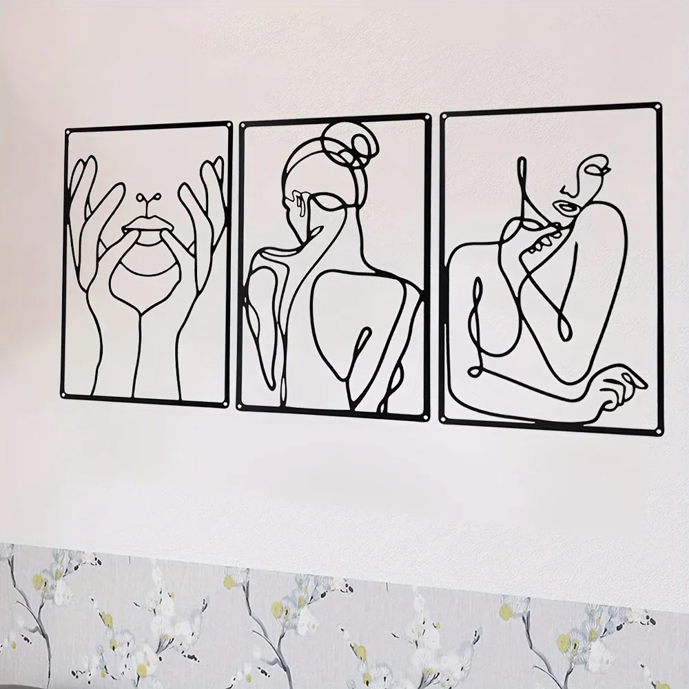 3pcs Stunning Line Drawing Dec - Home Goods Bathroom 评论和价格