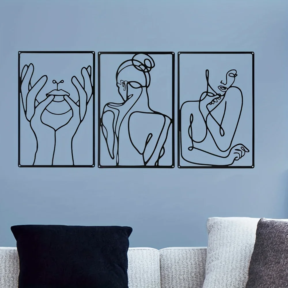 3pcs Stunning Line Drawing Dec - Home Goods Bathroom 评论和价格