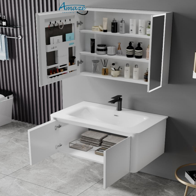 Bathroom CabinetAMAZE Modern C - Home Living Bathroom Vanity 评论和价格