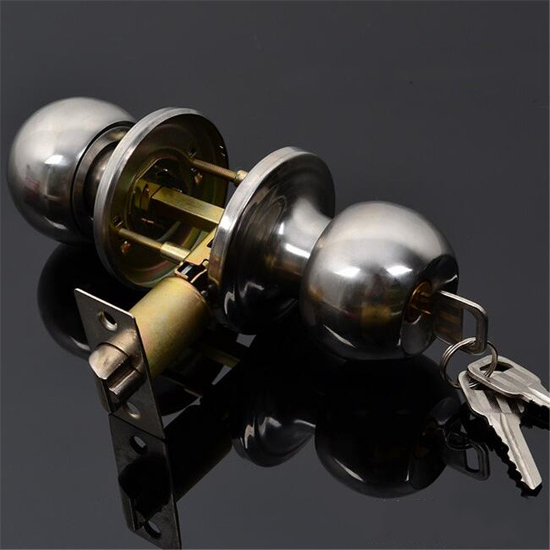 Round Ball Privacy Door Knob B - Home Bathroom Lock 评论和价格