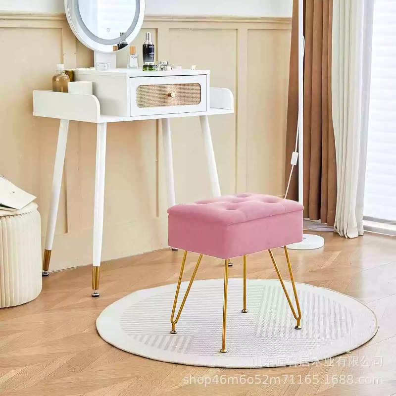 Modern Soft Vanity Stool Ottom - Home Living Bathroom Vanity 评论和价格