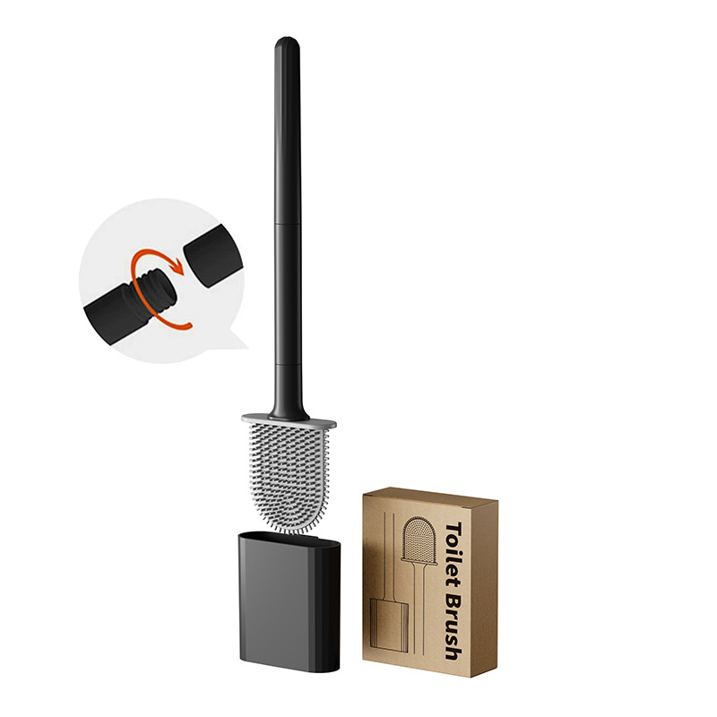 Mini Silicone Toilet Brush wit - Toilet Brush Holder 评论和价格