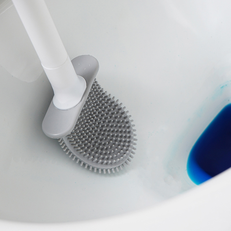 Mini Silicone Toilet Brush wit - Toilet Brush Holder 评论和价格