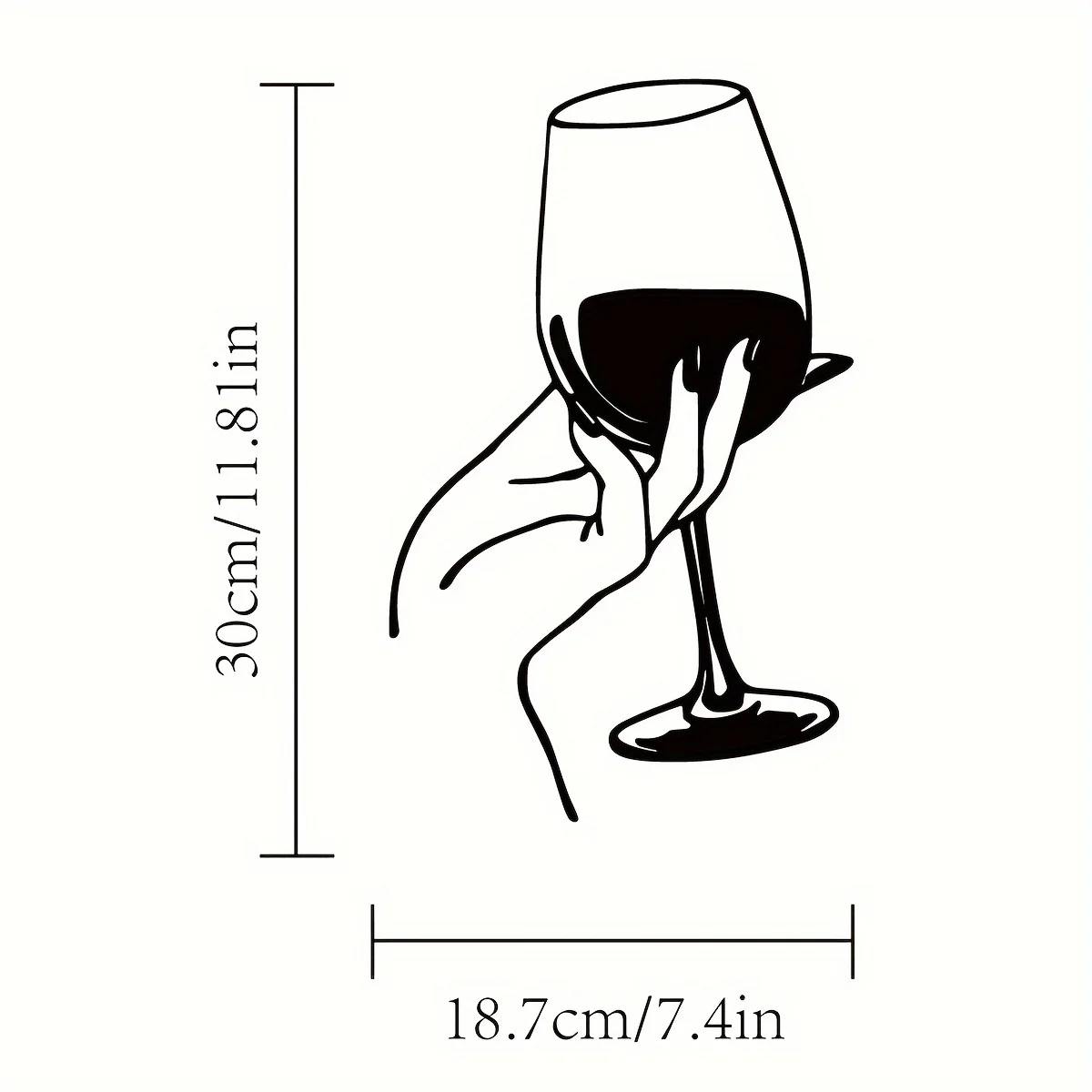 Wine Lover Lady Hand Metal Wal - Home Goods Bathroom 评论和价格