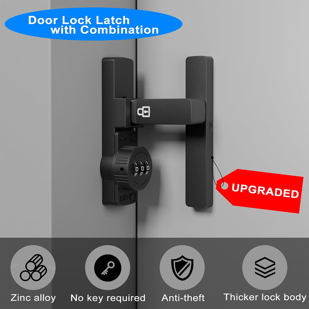 Security Barn Door Lock 3-Digi - Home Bathroom Lock 评论和价格