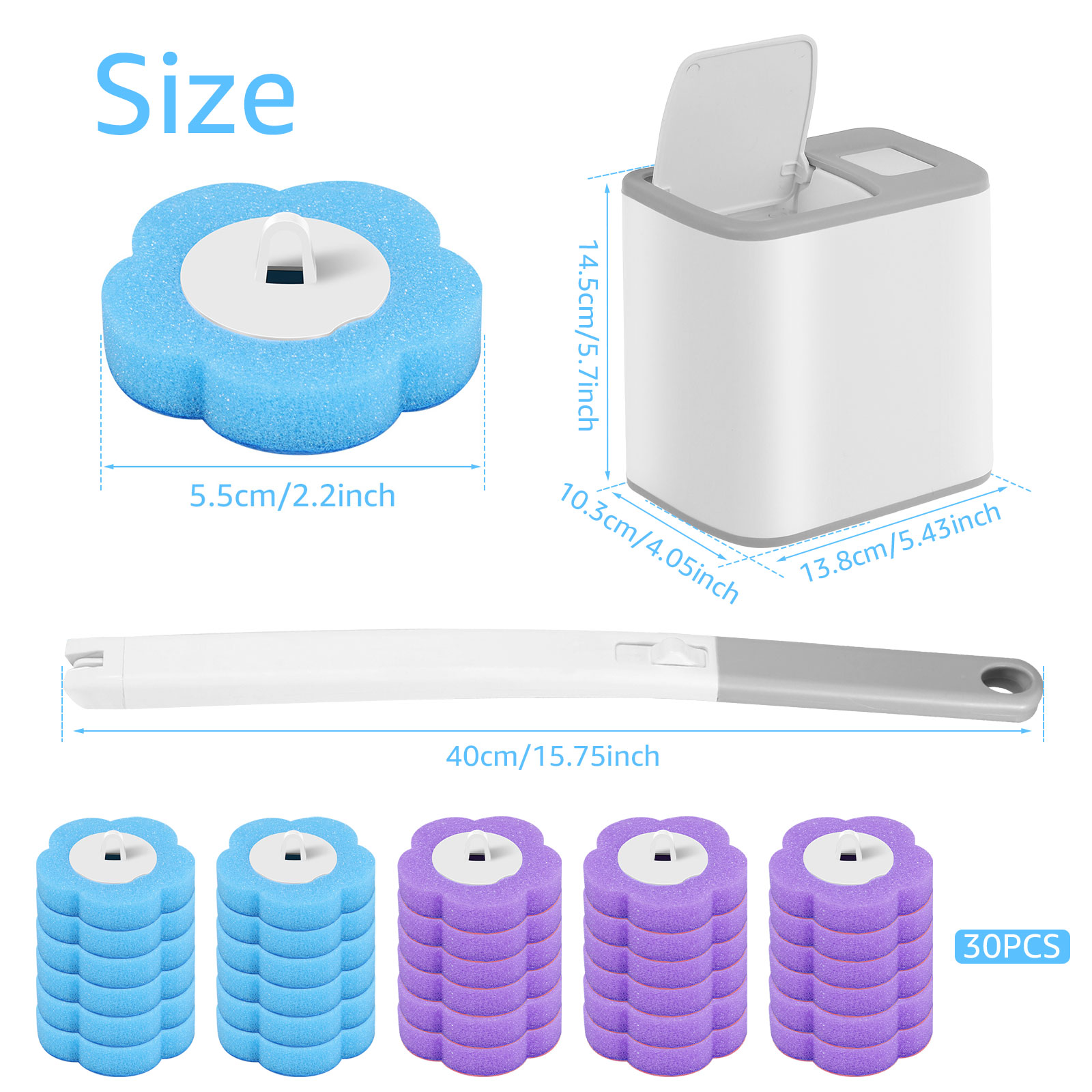 Toilet Brush and Holder Set wi - Toilet Brush Holder 评论和价格