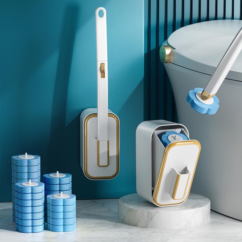 Wall Mounted Toilet Brush Set  - Toilet Brush Holder 评论和价格