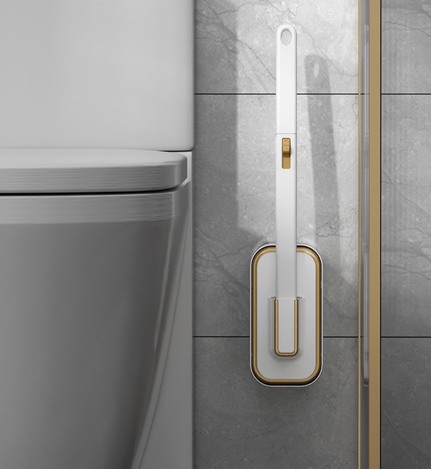 Wall Mounted Toilet Brush Set  - Toilet Brush Holder 评论和价格