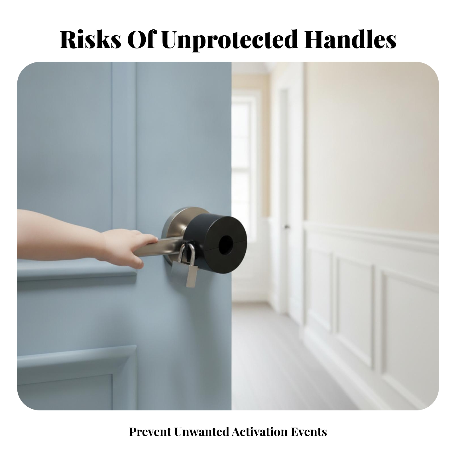 Door Knob Lockout Device Black - Home Bathroom Lock 评论和价格