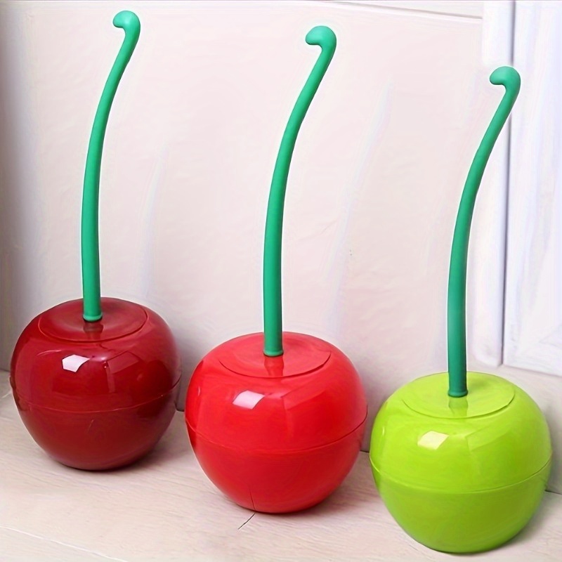1 cute cherry colored toilet b - Toilet Brush Holder 评论和价格