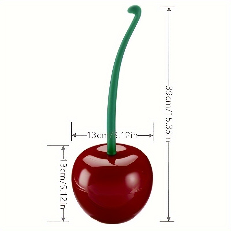 1 cute cherry colored toilet b - Toilet Brush Holder 评论和价格