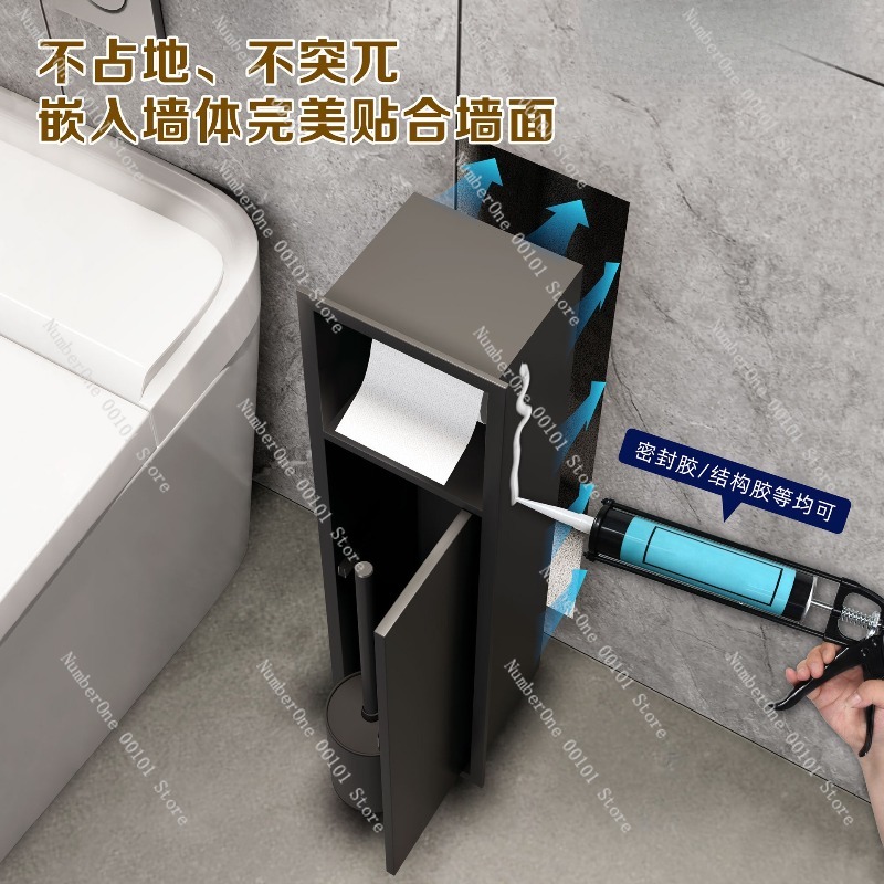 Premium 304 Stainless Steel Re - Toilet Brush Holder 评论和价格