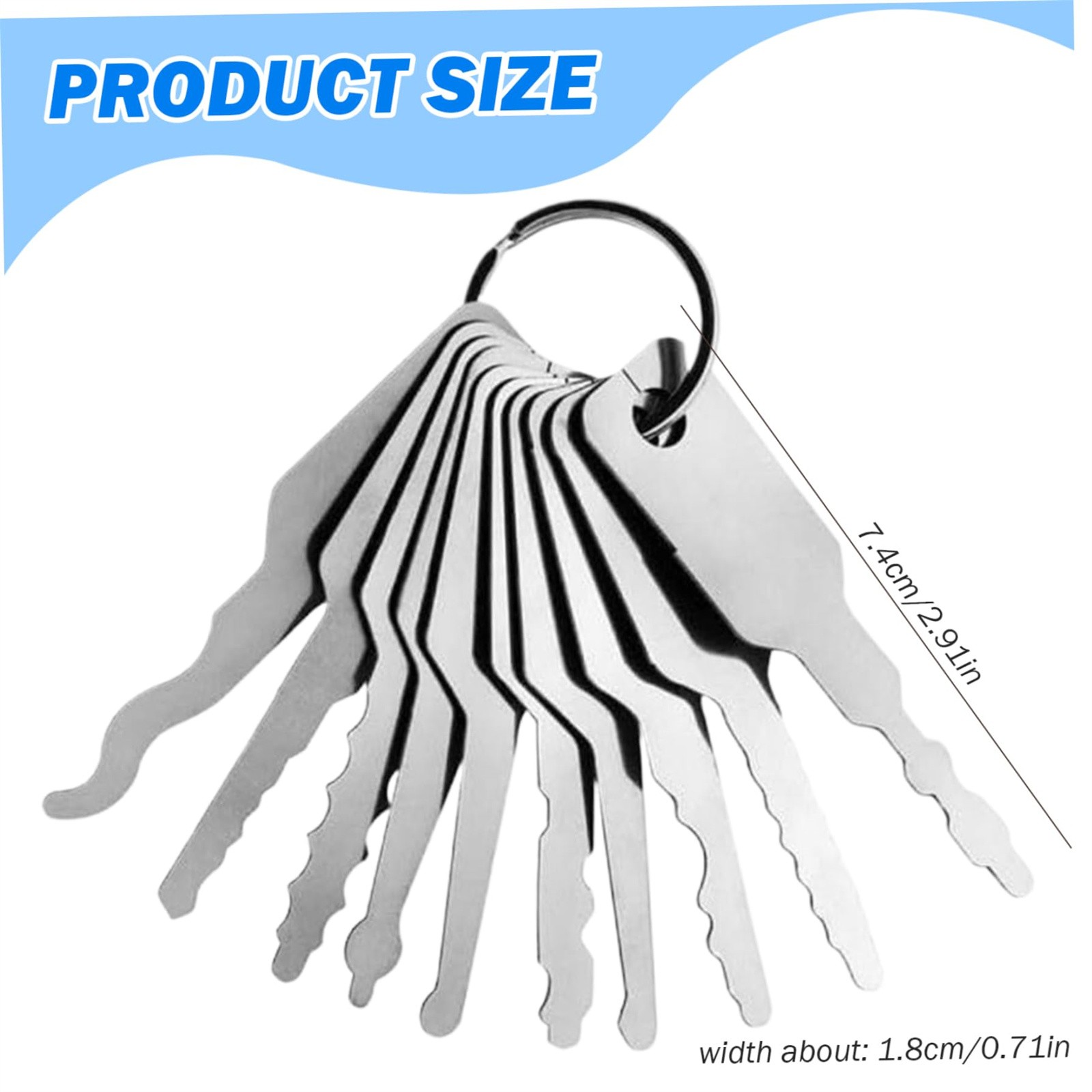 10pcs/Lot Uncut Key Blanks Loc - Home Bathroom Lock 评论和价格