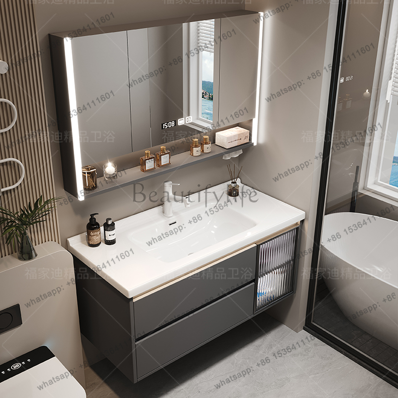X4  Modern Luxury Bathroom Cab - Home Bathroom Vanity Combo 评论和价格