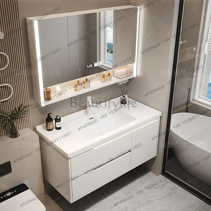 X4  Modern Luxury Bathroom Cab - Home Bathroom Vanity Combo 评论和价格