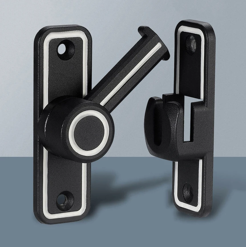 Black Luminous Barn Door Latch - Home Bathroom Lock 评论和价格