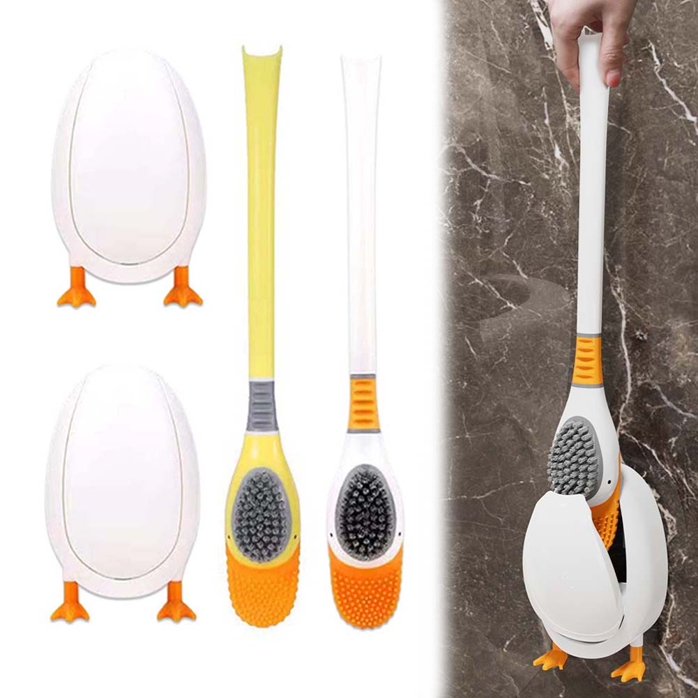1PC Silicone Toilet Brush With - Toilet Brush Holder 评论和价格