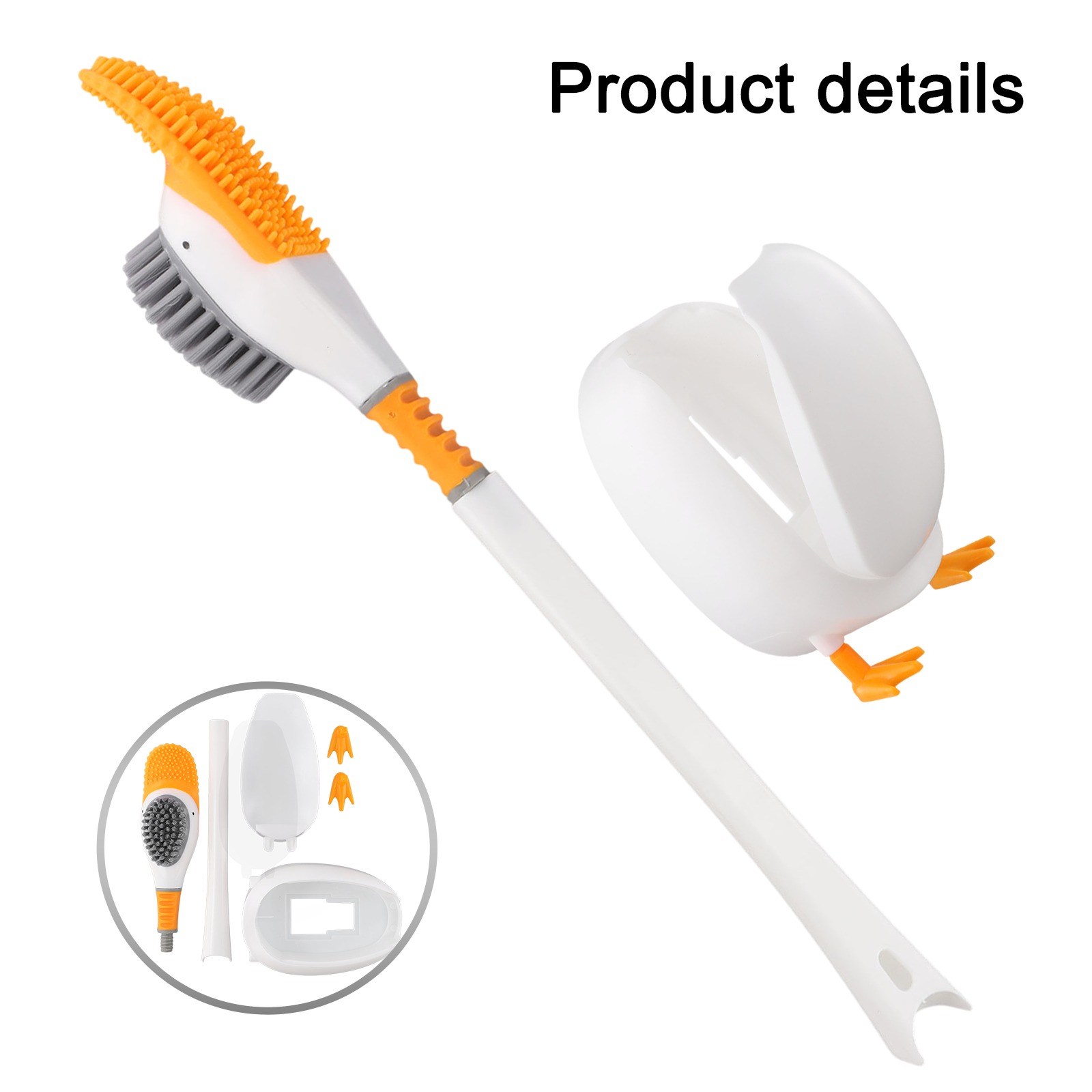 1PC Silicone Toilet Brush With - Toilet Brush Holder 评论和价格