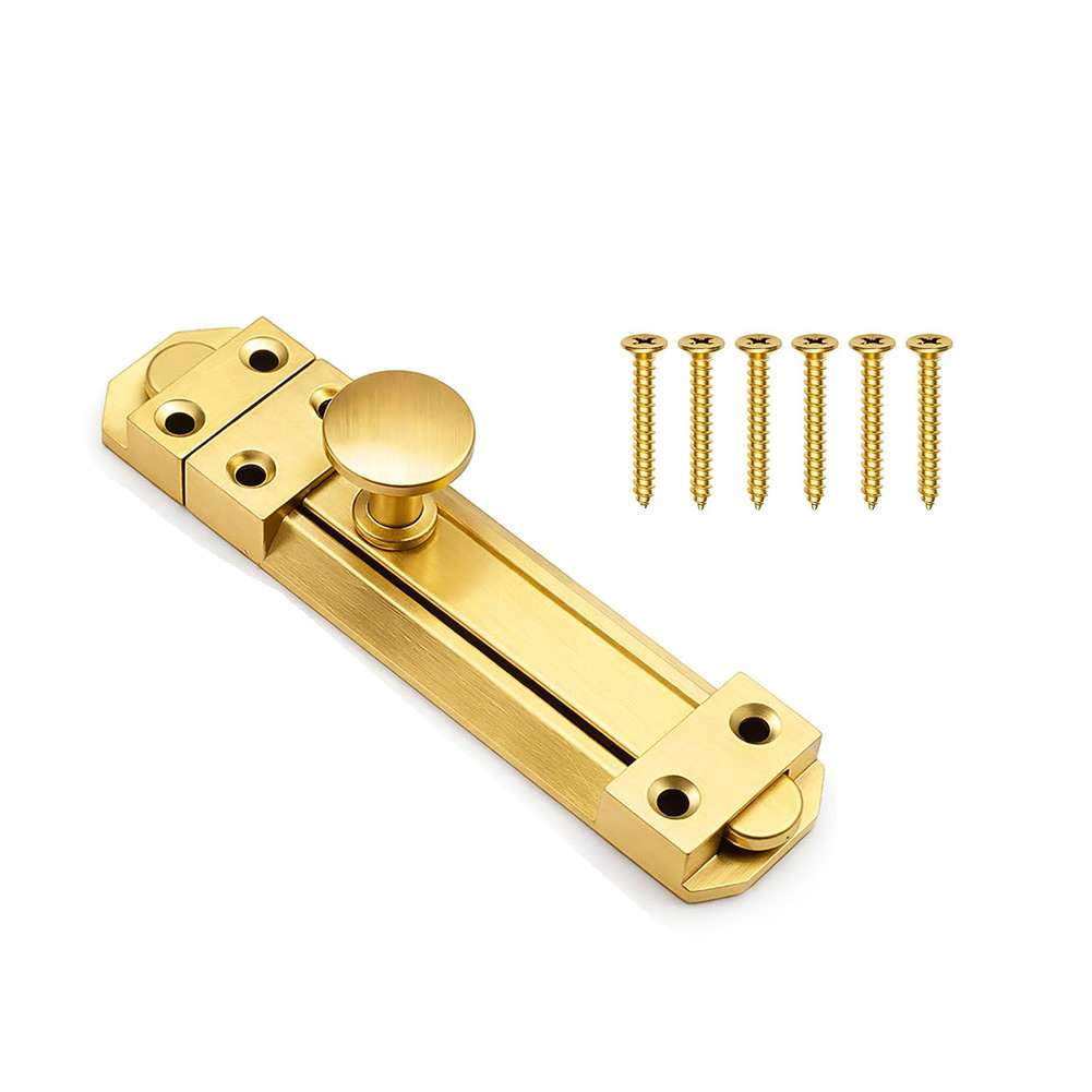 5 Inch Solid Brass Sliding Doo - Home Bathroom Lock 评论和价格