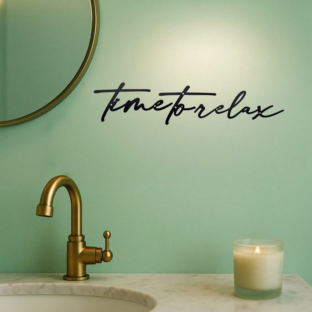 3PCS Black Metal Wall Art Set  - Home Goods Bathroom 评论和价格