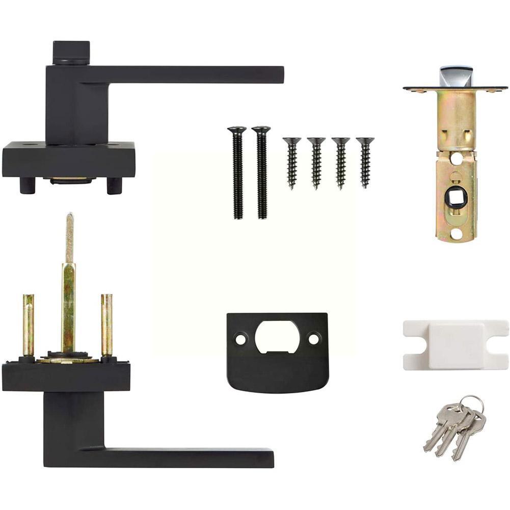 Black Door Handle Door Handle  - Home Bathroom Lock 评论和价格