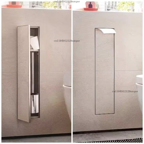 304 Stainless Steel Embedded W - Toilet Brush Holder 评论和价格