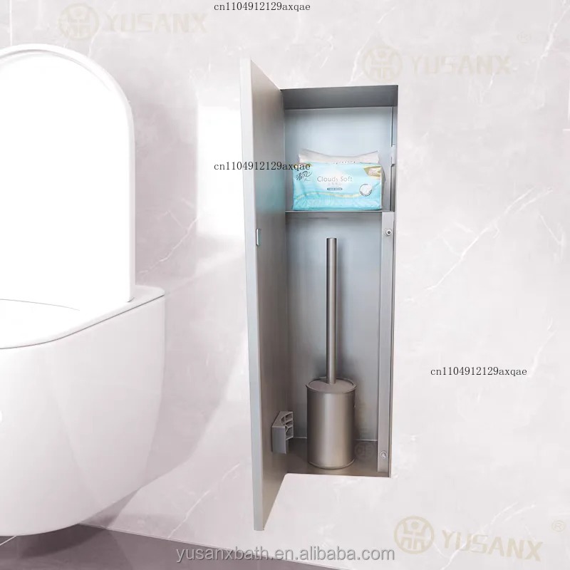 304 Stainless Steel Embedded W - Toilet Brush Holder 评论和价格
