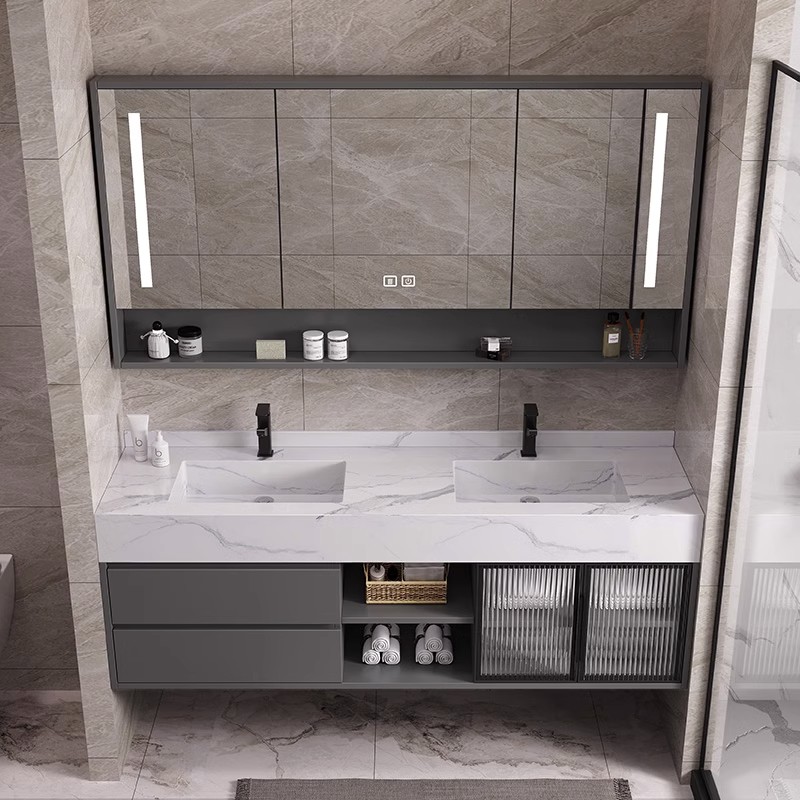 Bathroom CabinetModern LED Sma - Home Living Bathroom Vanity 评论和价格