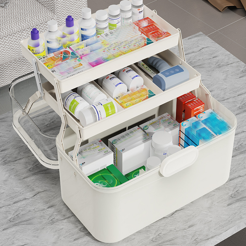 Large Capacity Clear Lid Medic - Home Goods Bathroom Storage 评论和价格