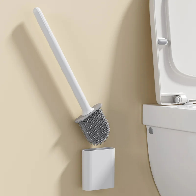 Waterproof Soft Bristle Toilet - Toilet Brush Holder 评论和价格