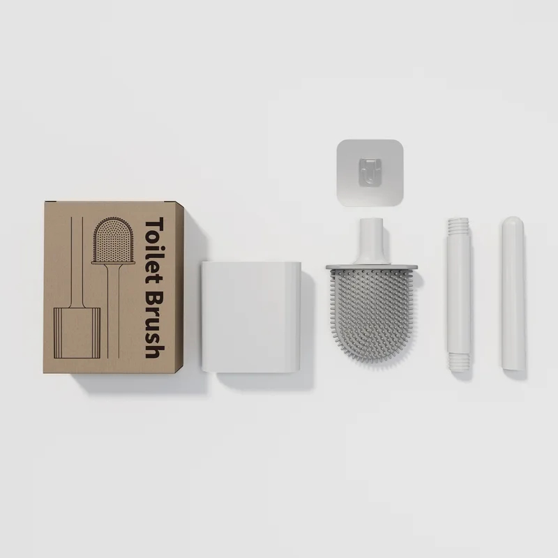 Waterproof Soft Bristle Toilet - Toilet Brush Holder 评论和价格