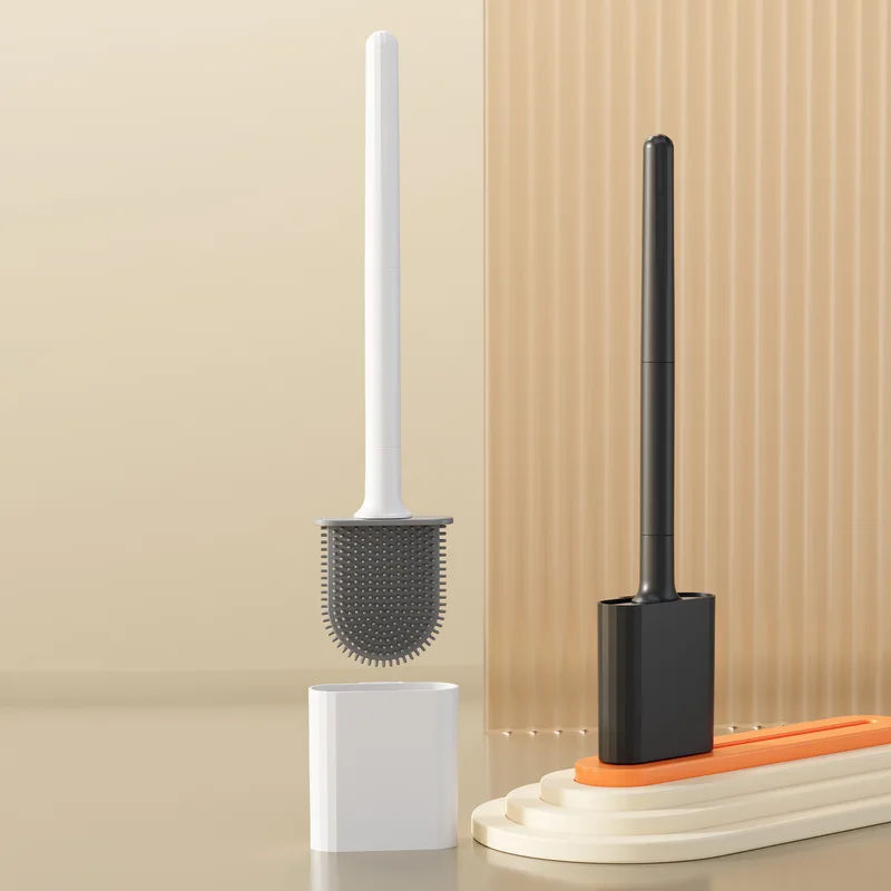 Waterproof Soft Bristle Toilet - Toilet Brush Holder 评论和价格