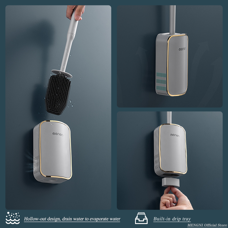 MENGNI-Luxury Toilet Brush Bat - Toilet Brush Holder 评论和价格
