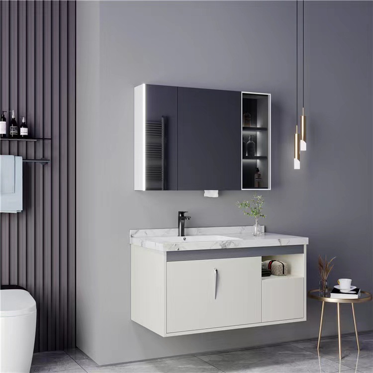 Bathroom CabinetModern Floatin - Home Living Bathroom Vanity 评论和价格