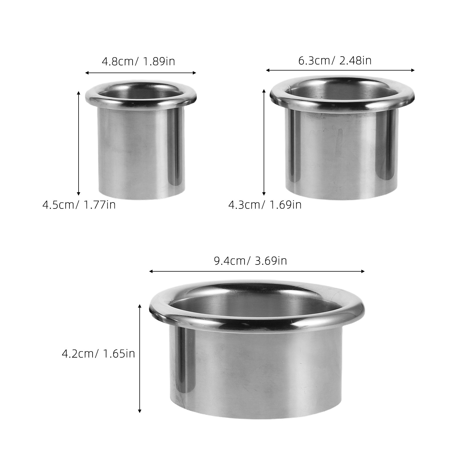 3Pcs Stainless Steel Hair Drye - Home Goods Bathroom Storage 评论和价格
