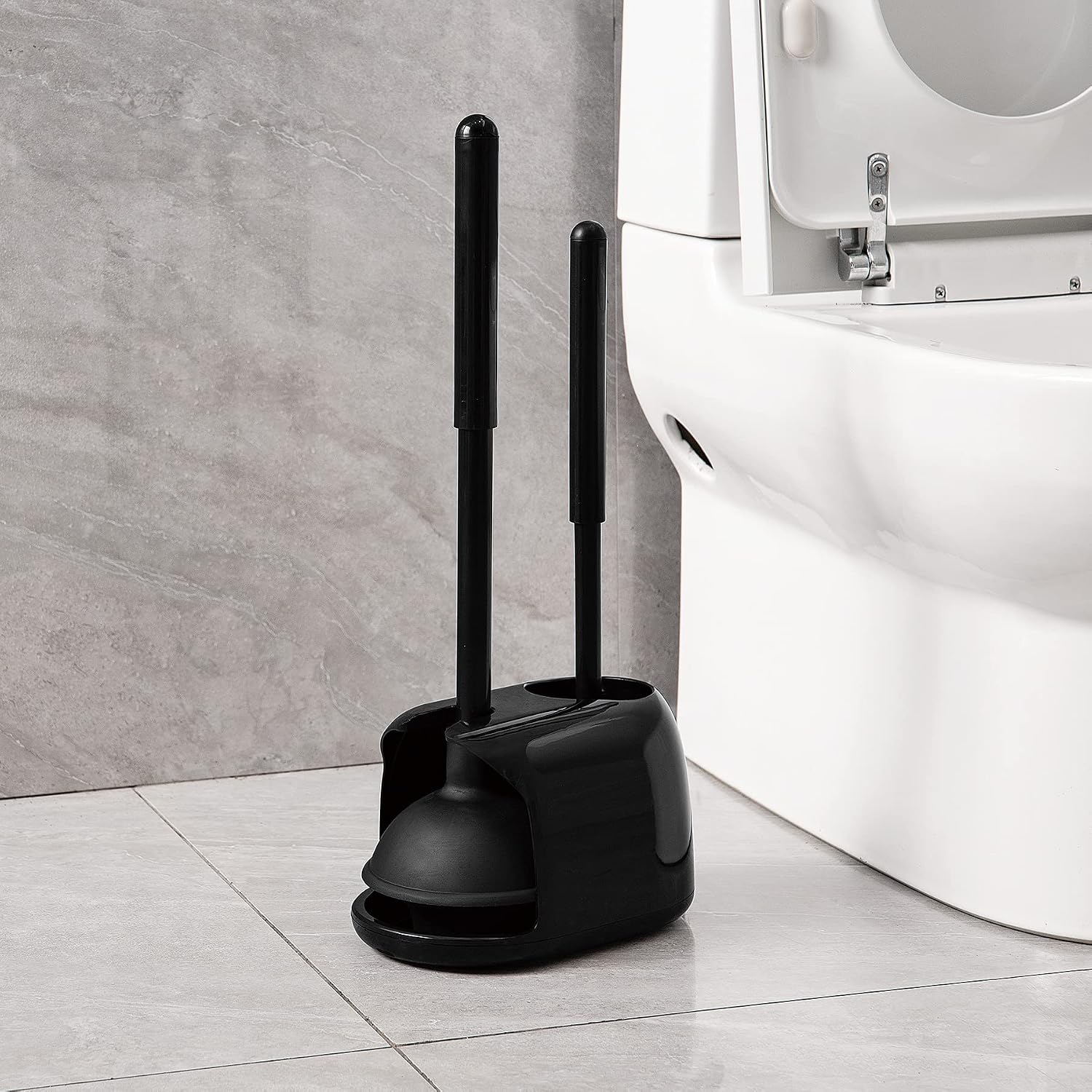 2 In 1 Toilet Brush And Plunge - Toilet Brush Holder 评论和价格