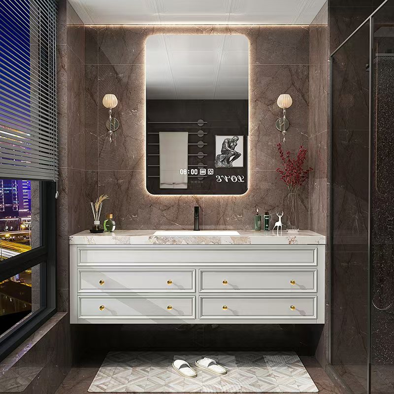 Rustic Retro Bathroom Cabinet  - Home Bathroom Vanity Combo 评论和价格