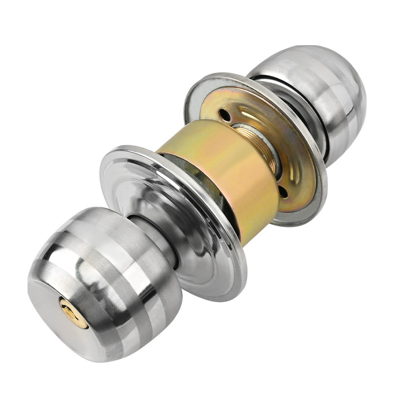 Stainless Steel Golden Round B - Home Bathroom Lock 评论和价格
