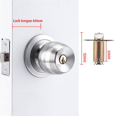 Stainless Steel Golden Round B - Home Bathroom Lock 评论和价格