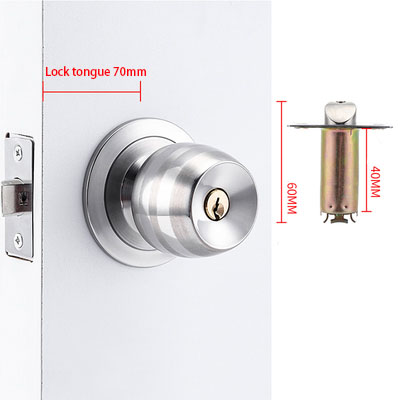 Stainless Steel Golden Round B - Home Bathroom Lock 评论和价格