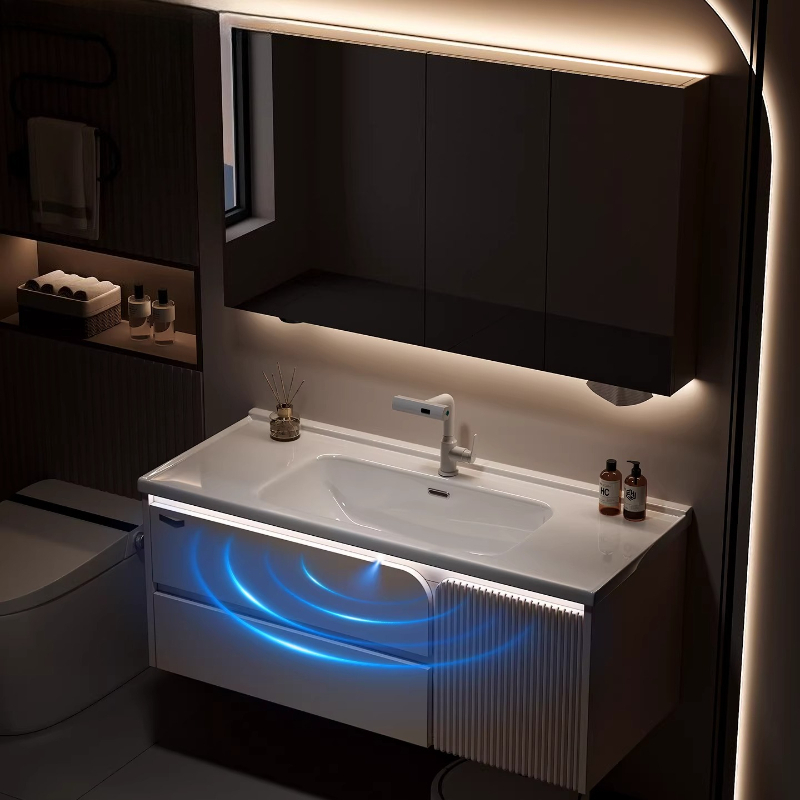 #Home Ceramic integrated basin - Home Bathroom Vanity Combo 评论和价格