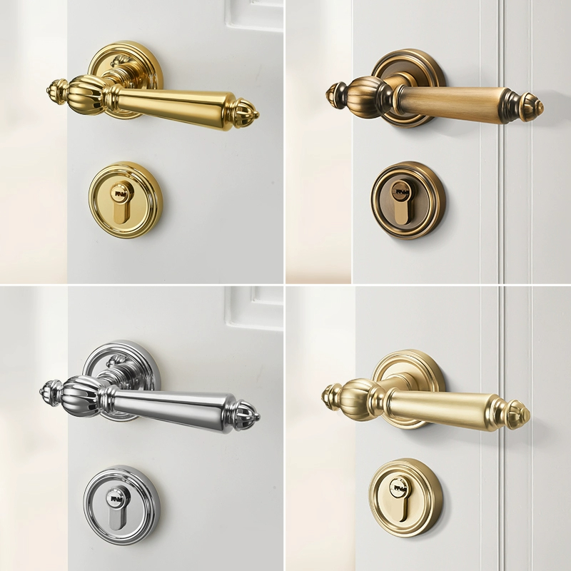 Luxurious Silent Door Lock Set - Home Bathroom Lock 评论和价格