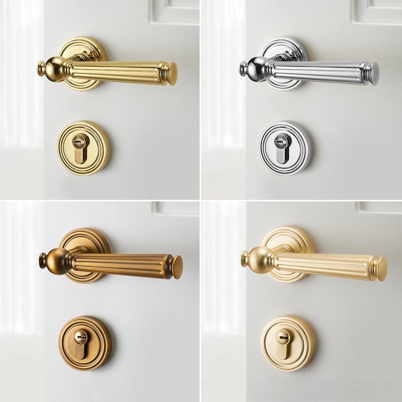 Luxurious Silent Door Lock Set - Home Bathroom Lock 评论和价格