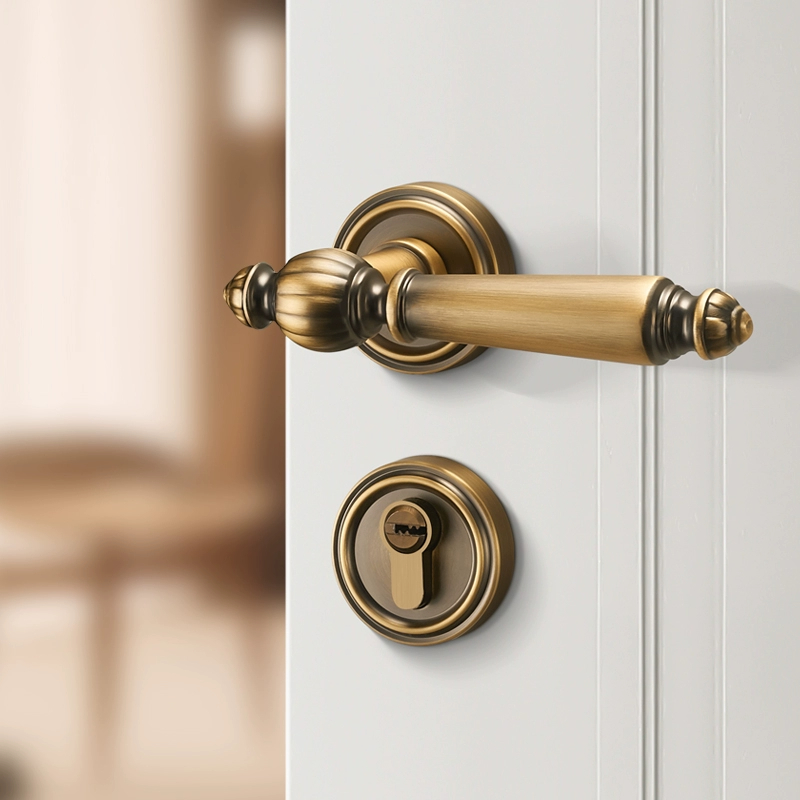Luxurious Silent Door Lock Set - Home Bathroom Lock 评论和价格