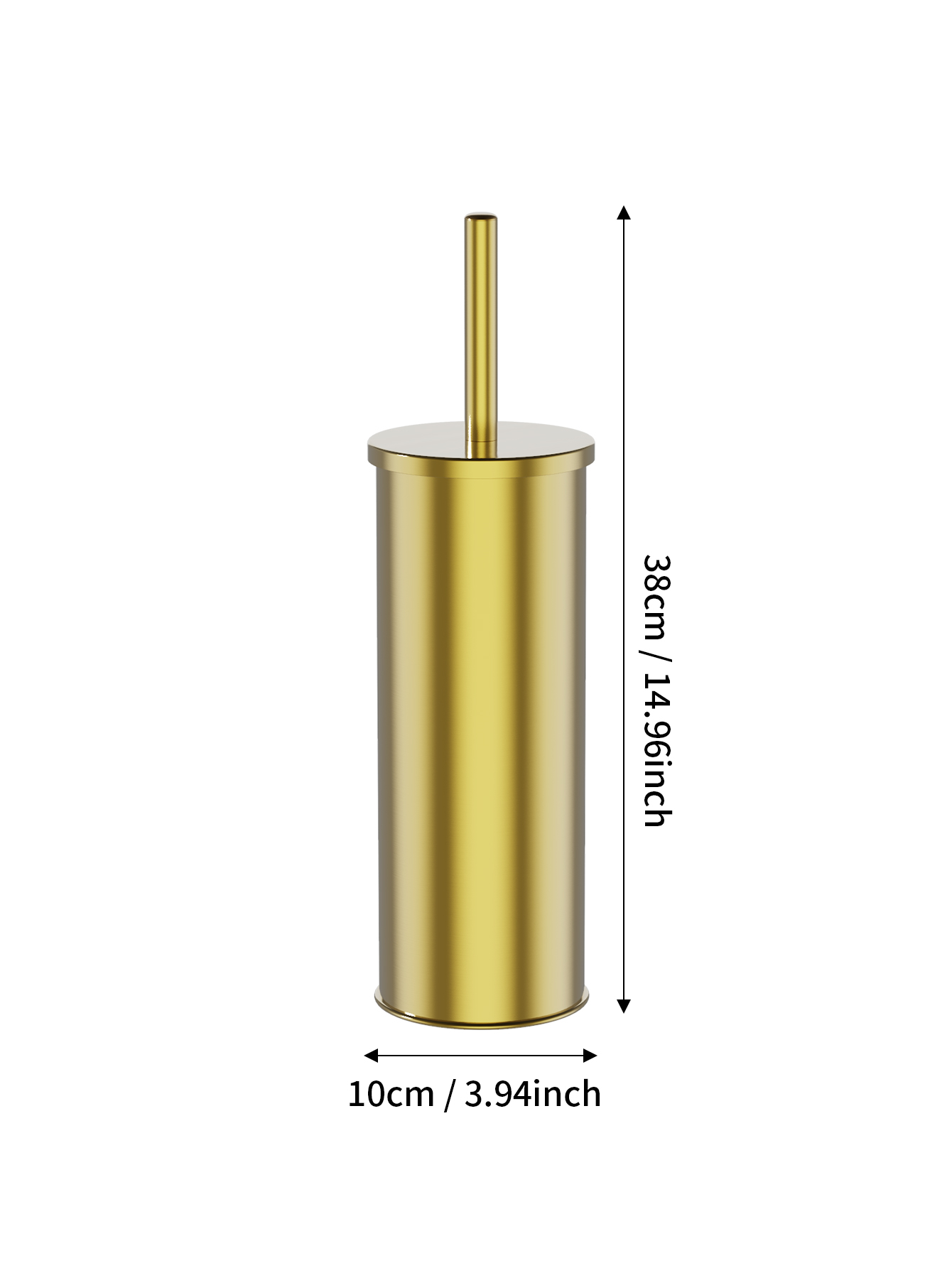 1 Set Wall Mounted Champagne G - Toilet Brush Holder 评论和价格